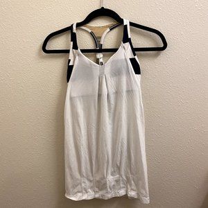 Size 4 Lululemon White Tank Top